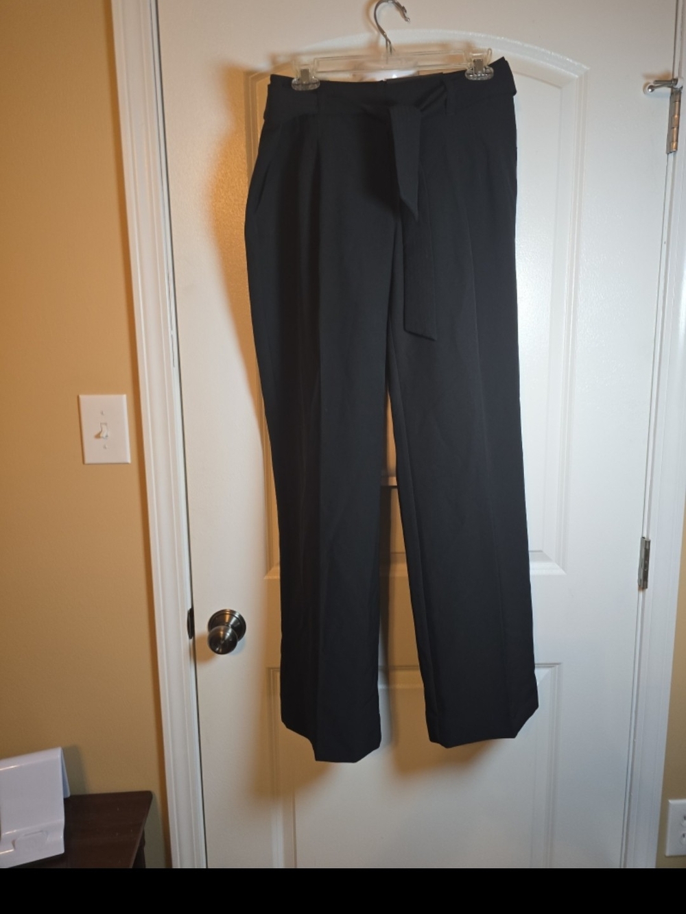 Apt. 9 Black High-Rise Tie-Waist Pants